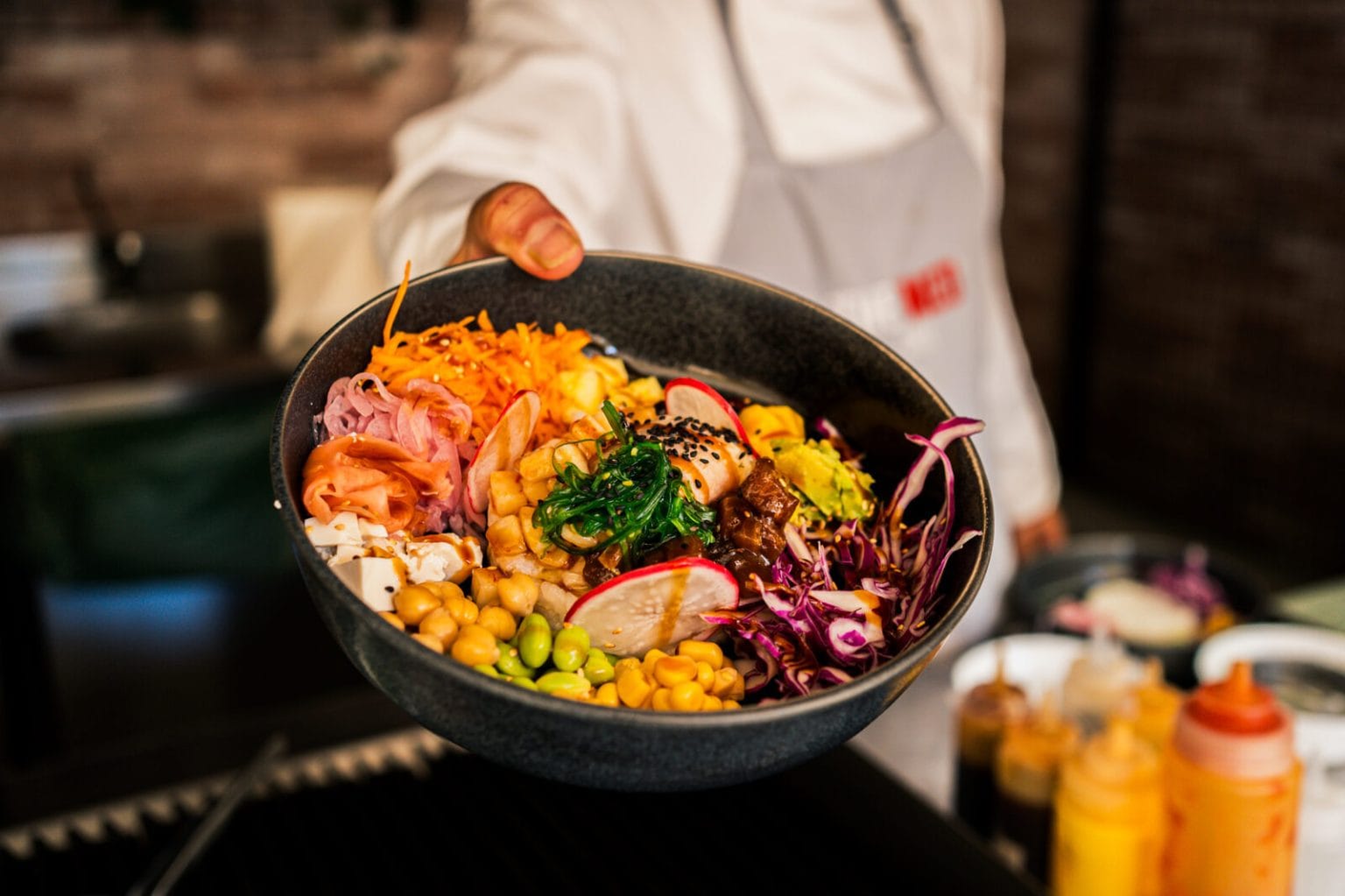 Fresh grain and salad bowl from the La Piazza buffet, Malama Beach Holiday Village, Protaras