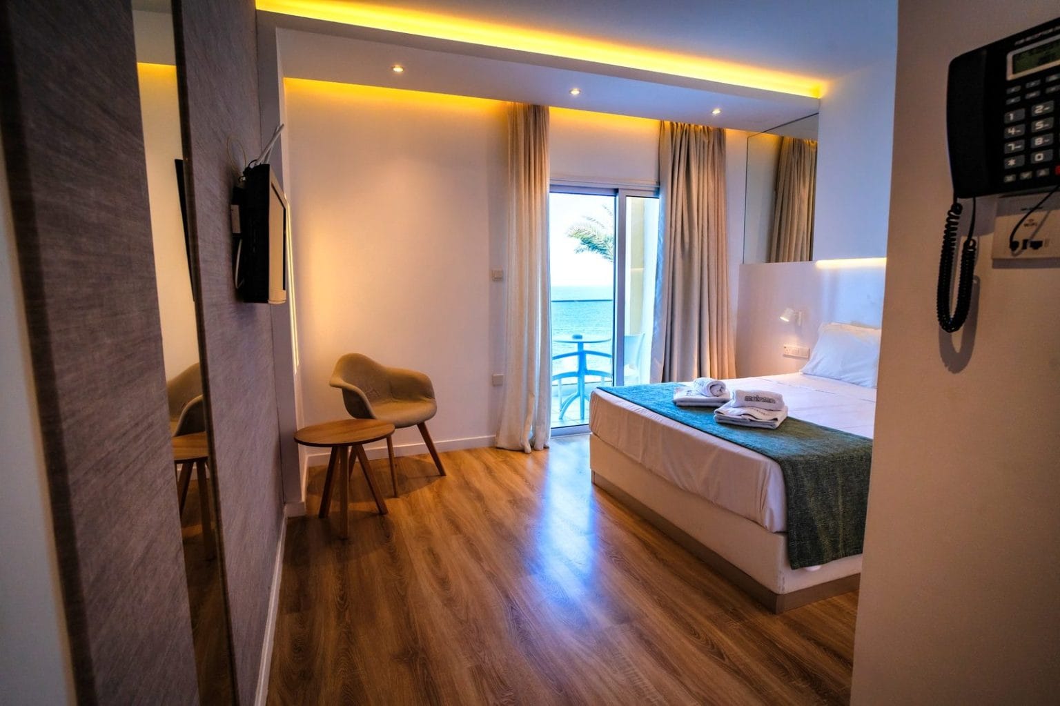 Double Room balcony looking out to the sea at Malama Beach Holiday Village