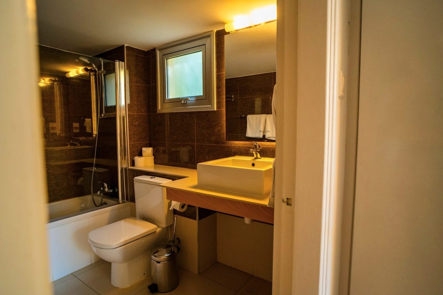 One-Bedroom Suite bathroom at Malama Beach Holiday Village, Protaras