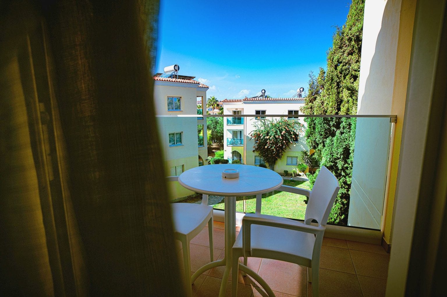 One-Bedroom Suite balcony over the gardens at Malama Beach Holiday Village
