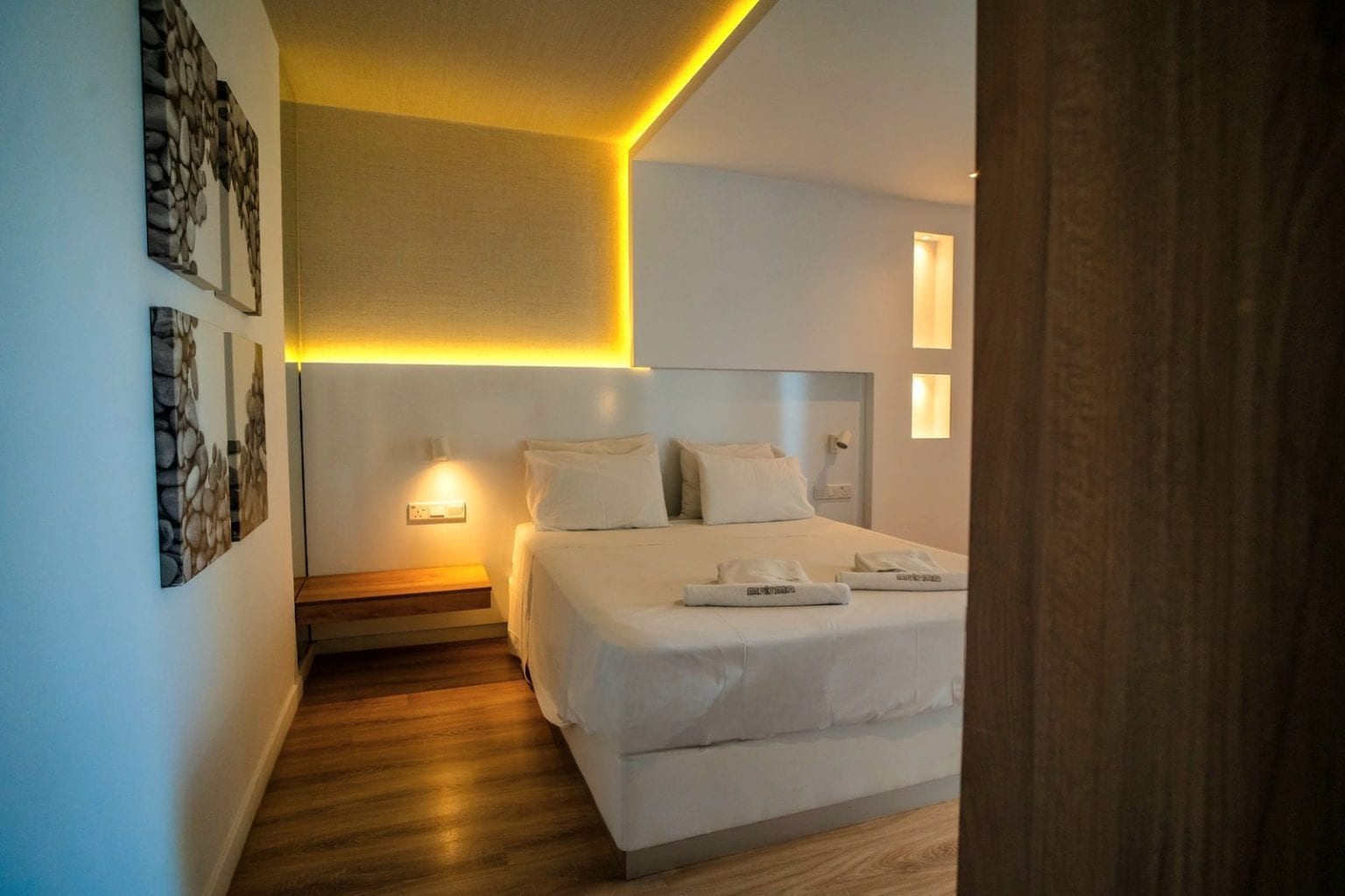 Superior One-Bedroom Suite bedroom at Malama Beach Holiday Village, Protaras