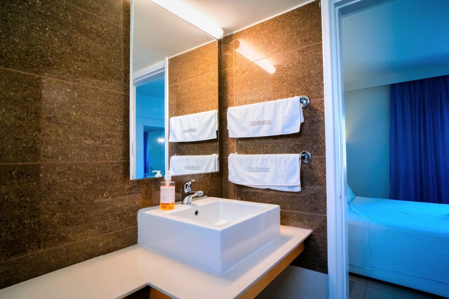 Two-Bedroom Suite bathroom at Malama Beach Holiday Village, Protaras