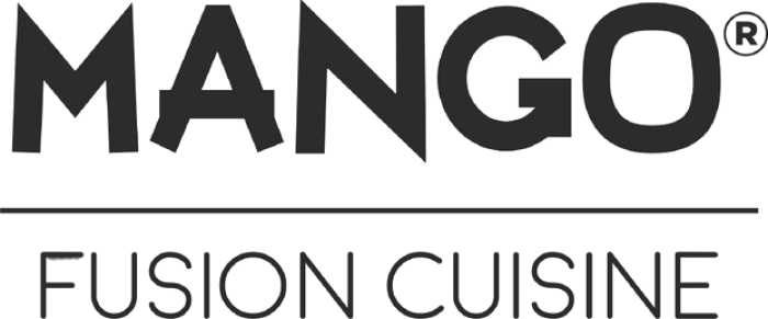 Mango Fusion Cuisine live cooking counter logo at Malama Beach Holiday Village