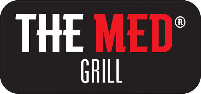 The Med Grill live cooking counter logo at Malama Beach Holiday Village